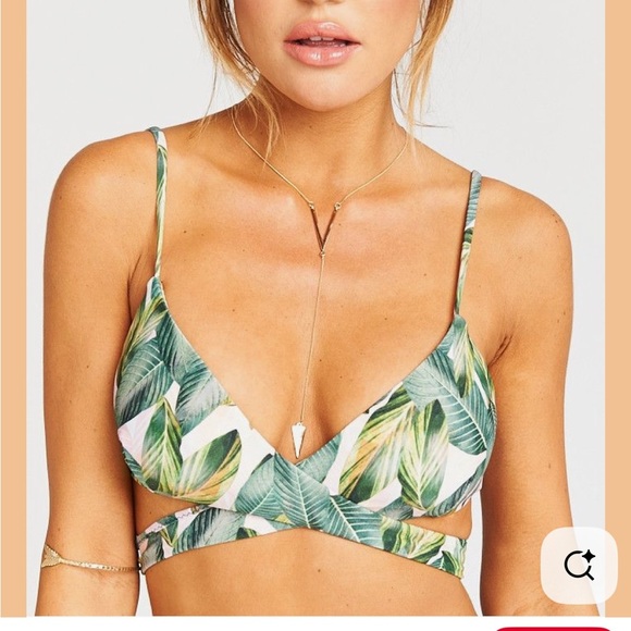 Show Me Your Mumu Ryder Wrap Banana Leaf Bikini Top & Bottoms - Picture 1 of 6